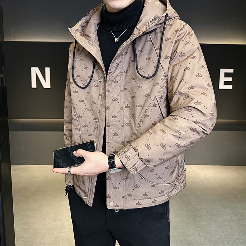新标90绒店主风冬季男士字母连帽羽绒服保暖外套2266-P255,男装羽绒服,电商B328