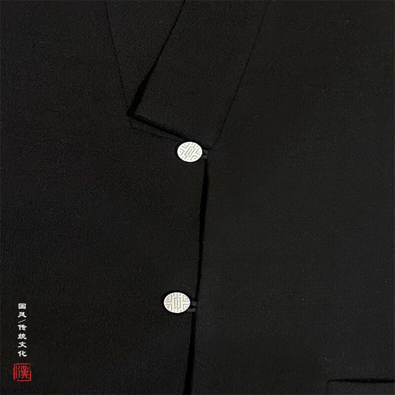 风男装棉麻男士禅意改良汉服领外套H108P90,男装民族服装,钱塘802