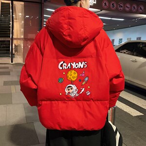 MB20-P90面包服男短款棉衣男宽松加厚保暖棉袄外套男图片