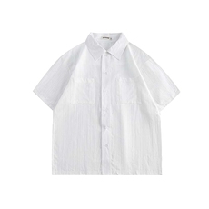 纹理短袖衬衫纯棉040-P50，男装衬衫，星座702-1