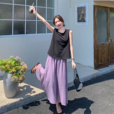 新款现货主推韩版棉麻套装9861-P125-K178找同款，女装套装/套裙，2C129