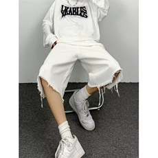牛仔短裤男款夏季薄款潮流五分裤休闲裤子宽松大裤衩K927，男装牛仔裤，星座1116A（原606A-3）
