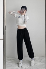 2023秋冬新款束脚两穿休闲运动九分裤K88特批：30W，男装休闲裤，星座718-1