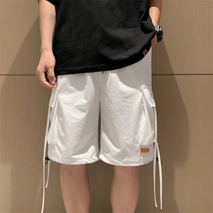 百搭五分裤宽松潮牌ins外穿宽松港风男夏季韩版五分裤 K360-P28图片