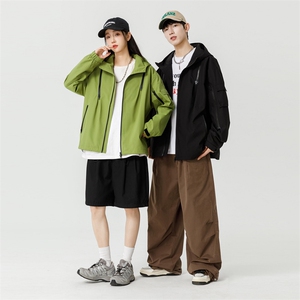 冲锋衣外套男春秋户外徒步登山服夹克潮牌痞帅高级感JK1562-P80图片