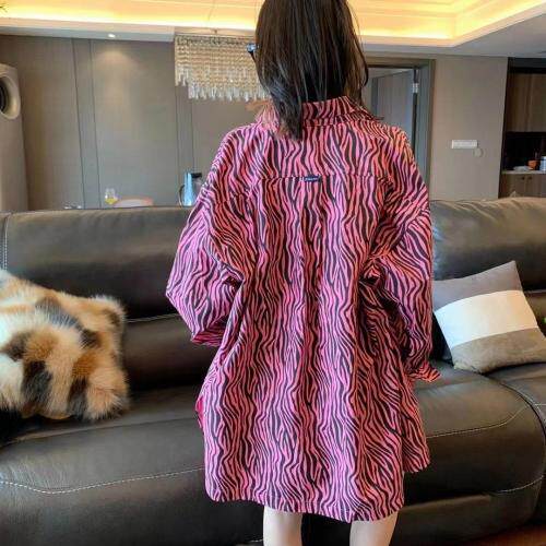 斑马纹衬衣，女装，HV7ING