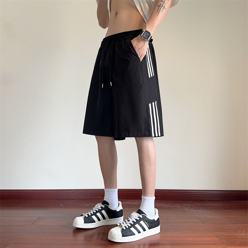 ！2025夏季新款男士冰丝短裤垂感运动五分裤DK340特P25控49,男装休闲裤,电商B220
