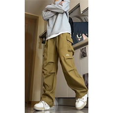 8XL-M刺绣冲锋裤男款大码春秋户外机能登山裤直筒阔腿裤KZ020P50，男装休闲裤，电商B312