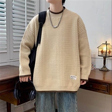 78570-P45秋冬新款休闲毛衣男长袖针织衫港风宽松毛衣打底衫，男装针织衫/毛衣，电商D310B