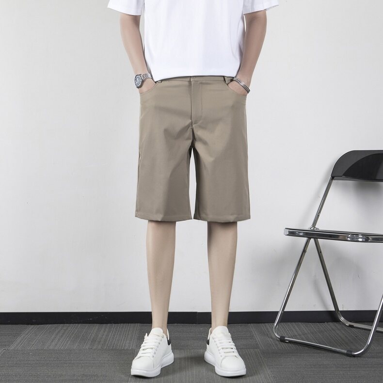短裤男生2025夏季休闲裤薄款男生五分裤直筒坠感修身西裤KA50,男装西裤,星座1116A-2（原606A-1）