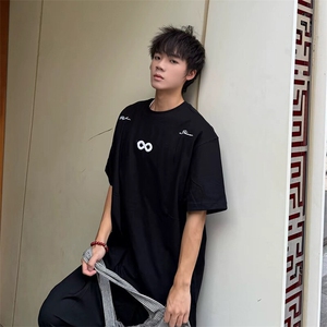 万针全刺绣解构设计260克重磅双纱纯棉高品质美式高街短袖T恤特35图片