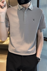 主推款现货大码夏季短袖T恤翻领刺绣Polo衫高级感半袖T0233-P48，男装T恤，电商D342