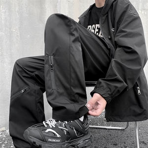 现货 防风防水运动登山裤宽松直筒休闲大码工装冲锋裤男 K916-P45图片