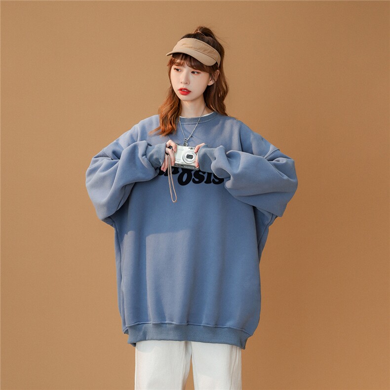 中性23春季新百搭字母印花休闲宽松情侣套头圆领卫衣W190P30控48,男装卫衣,A247A