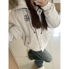 网图有货美式大毛领保暖加厚派克棉服男女工装情侣外套A974-P100，男装棉衣，星座1505