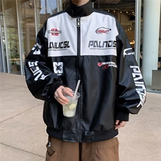 A918P73秋季小众拼色宽松情侣夹克美式复古潮牌设计感外套男，男装夹克，星座512-6