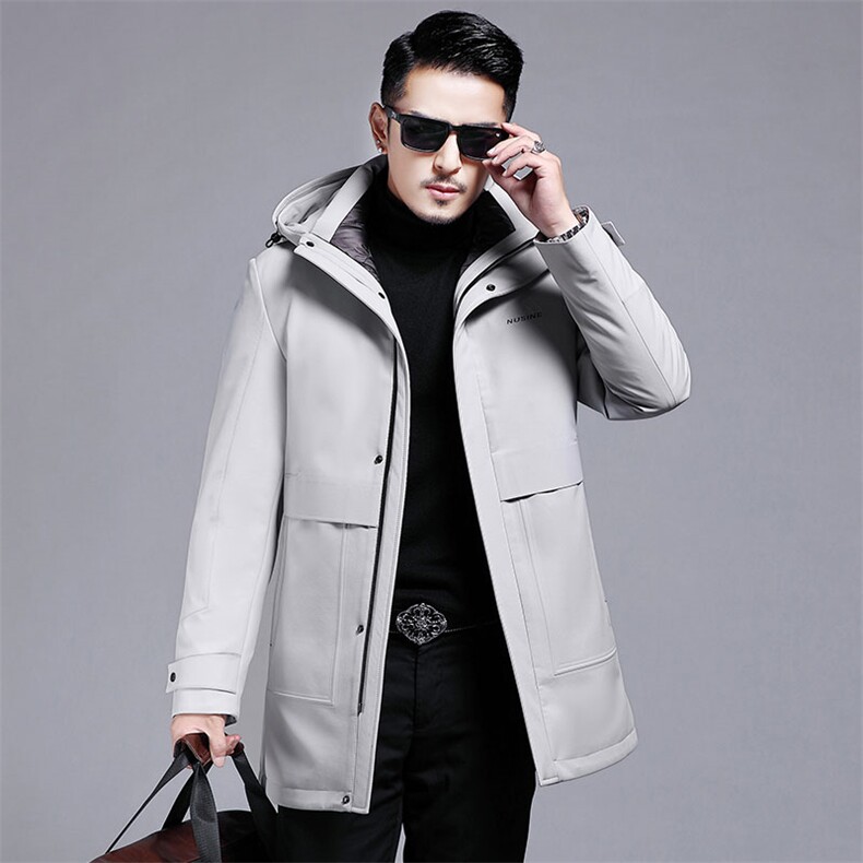 B21156钱塘2020-3可脱卸内胆男士精品90灰鸭绒羽绒服P330图片