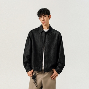 不褪色 2025新高品质牛仔夹克宽松韩版工装潮流水洗外套N107/P98图片