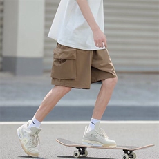 运动裤夏季潮流设计纯色休闲直筒短裤KK201-P30，男装牛仔裤，星座911-3