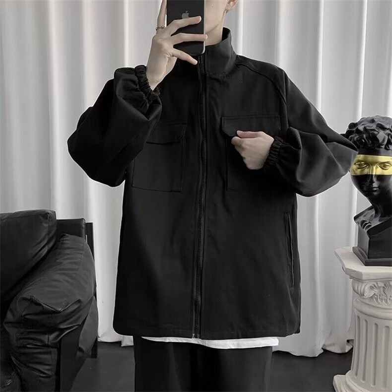 D840-P56外套男春秋季2025新款潮牌美式户外工装高级感运动夹克,男装夹克,星座603-2