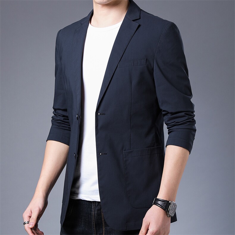 中年商务休闲西服男士单西外套春秋季时尚百搭西装免烫上衣,男装西服,电商B212（原钱塘6029）