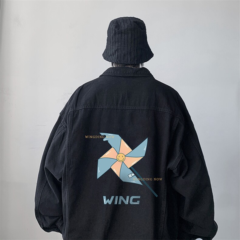 牛仔夹克男大码牛仔外套男茄克 NJ77112-P60图片