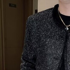 欧版法式小香风粗花呢外套女春秋季高级设计感小众小个子短款上衣，女装短外套，星座506A