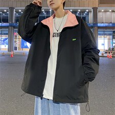 JK121  2023秋季大码港风渐变双面穿夹克外套109-JK121-P80图片