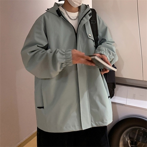 新款连帽冲锋衣夹克男港风潮流宽松休闲外套JK2302-P68图片