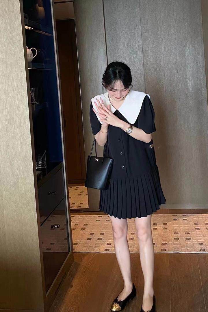 欧货同款蝴蝶结连衣裙，前后两穿，女装连衣裙，玩美