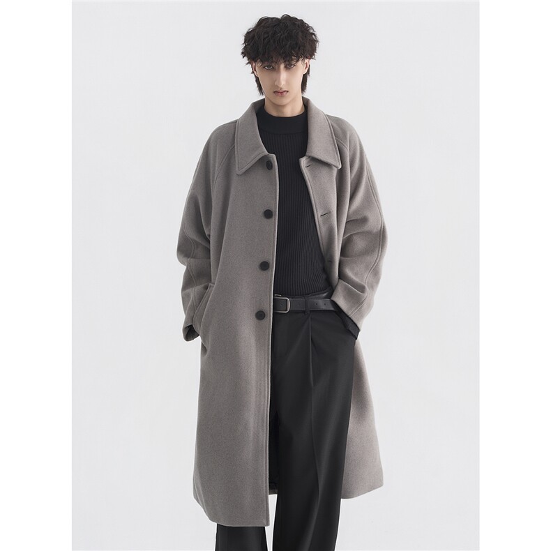 外模现货毛呢大衣男中长款冬季加厚过膝呢子外套DY18-P130控178，男装毛呢大衣，星座403（原603-1）