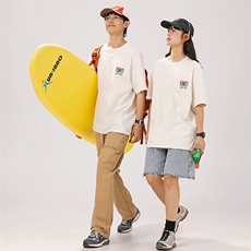 2025夏季新款男装日系潮牌纯棉印花圆领宽松短袖休闲T恤T956-F41，男装T恤，电商A101（原外27）
