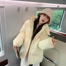 学院风羽绒棉服女2025冬季新款初高中学生甜美面包服少女冬装外套，男装棉衣，星座506A