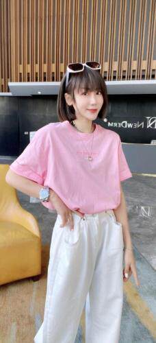 夏装新款短袖T恤，女装T恤，简蔻