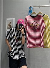 夏季新款条纹图案短袖，其它，JIAN.Z 简.站