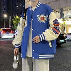 2026新款美式棒球服宽松休闲潮流痞帅立领夹克A436-22129-P68，男装夹克，电商A436