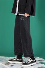 主推秋冬心电图牛仔裤宽松直筒老爹裤X715NZ007批45控68，男装牛仔裤，星座715