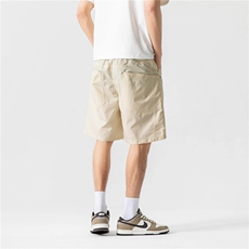 轻薄凉感美式铆钉复古多口袋宽松工装短裤男阔腿五分裤D501/P35，男装牛仔裤，星座206（原A221）