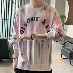 【】A003-HW3089-P60春装新款圆领扎染卫衣 家乐1图片