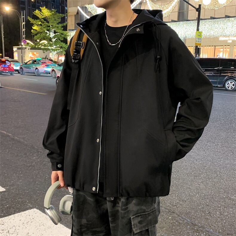 外套男春秋新款男士冲锋衣宽松休闲美式工装夹克JK02638-P73,男装夹克,星座308B-2