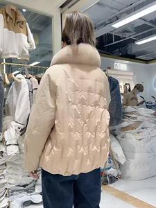 2022冬装新款 大毛领鹅绒服图片