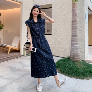 【 现货】短袖牛仔连衣裙女2025夏季新款2C227/2556/P150K208图片