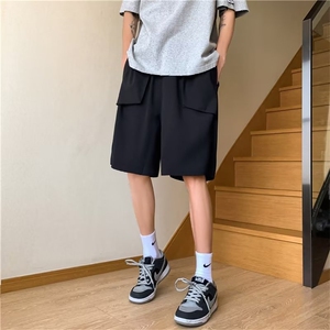 CL2356-P30 夏季日系工装短裤男休闲宽松复古百搭潮五分阔腿中裤图片