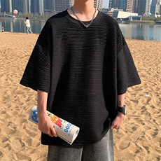 2023夏季美式百搭暗黑系打底T恤男高级感ins休闲短袖上衣T198-P35，男装T恤，电商A001
