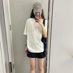 万针全刺绣工艺抖音得物高品质260克重磅纯棉双纱美式高街短袖T恤图片