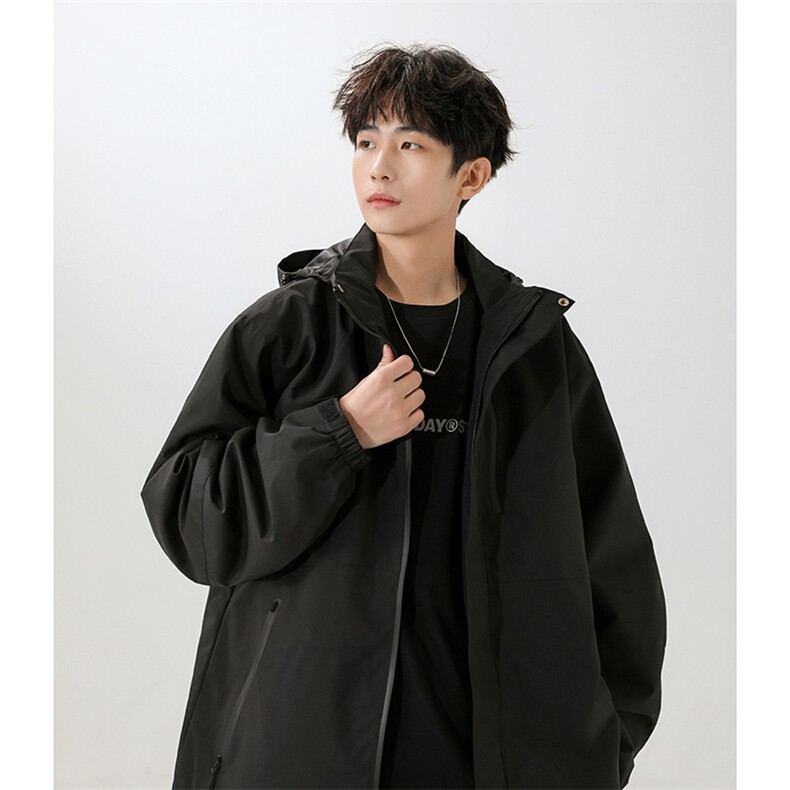 户外撞色连帽冲锋衣情侣外套防风登山服夹克男YHJK8828-P70图片