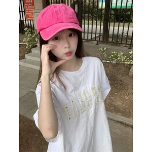 万针全刺绣工艺抖音得物高品质260克重磅纯棉双纱美式高街短袖T恤图片