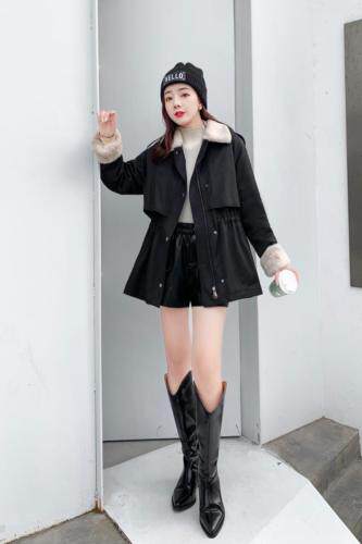 冬季新款时尚短款派克,女装,田间晨露