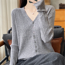 2025新款春秋薄款针织衫初春洋气超好看开春上衣外套，女装针织衫/毛衣，众美斯特
