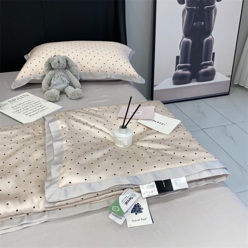 新款80夏被四件套-小心情系列，被套/被芯，一起卖家纺